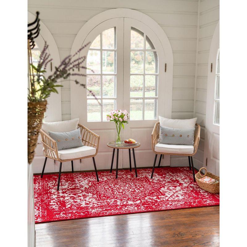Unique Loom 9' 0 x 12' 0 Red Richmond Medallion Area Rug