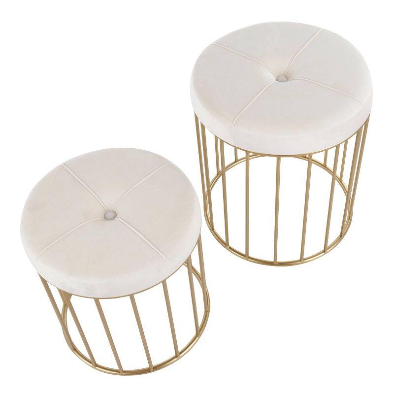 Canary Contemporary Nesting Ottomans - LumiSource