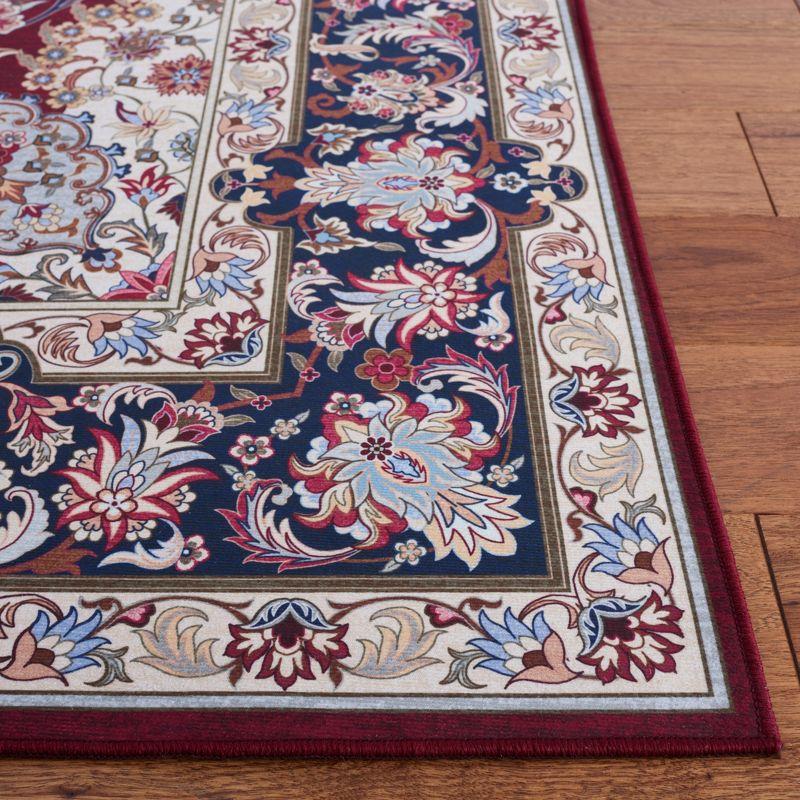 Tucson Red Synthetic 36" Hand-Knotted Easy Care Area Rug