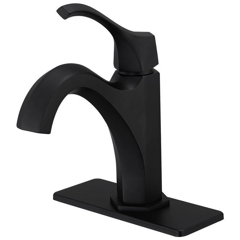 Single-Hole Single-handle Bathroom Faucet with Drain Assembly