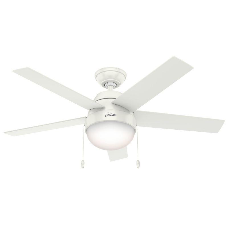 46" Anslee Standard Ceiling Fan with Pull Chain and Light Kit Included