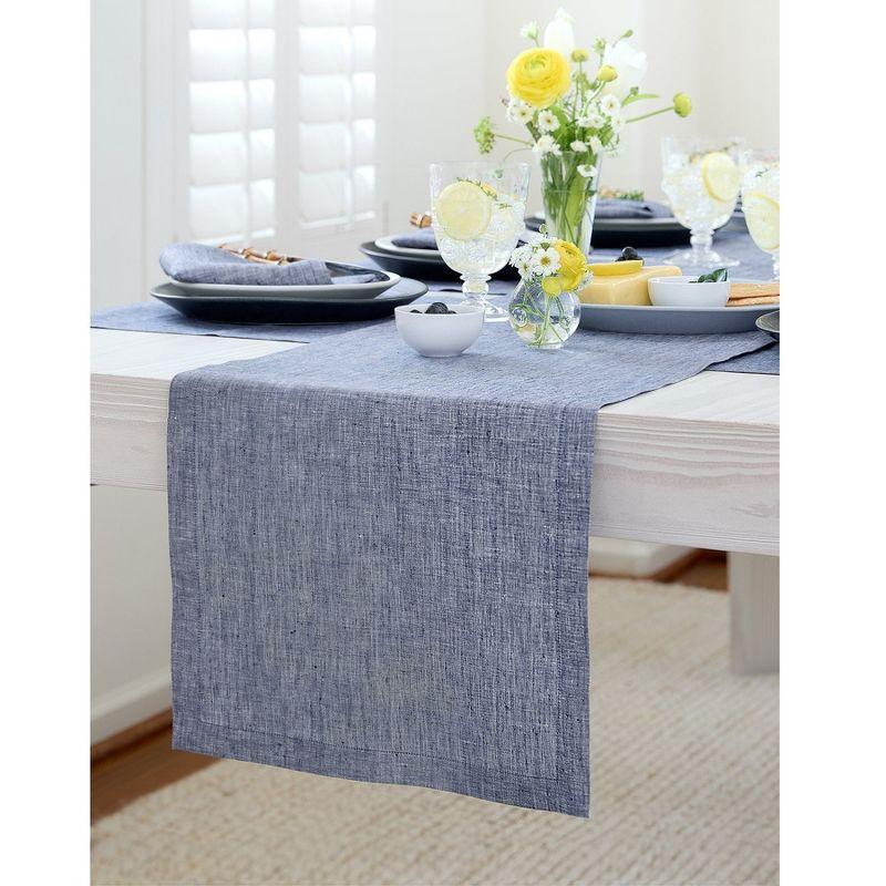 Solino Home 100% Pure Linen Table Runner - Athena