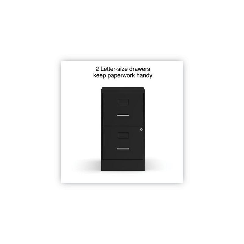 14'' Wide 2 -Drawer Steel File Cabinet