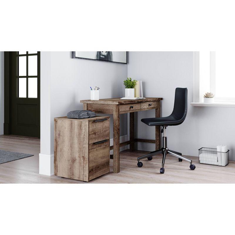 Large Arlenbry Home Office Desk Gray - Signature Design by Ashley: Contemporary Urban Style, Laminated Surface, Wood Composite