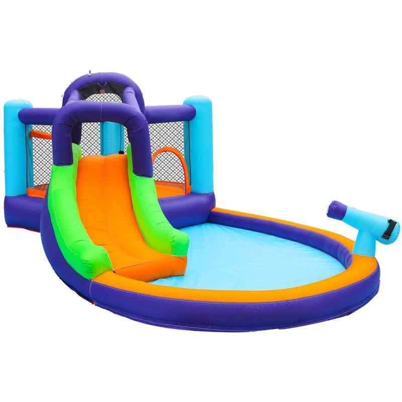 CocoNut Castles Bouncy Slide Water Park with Water Cannon