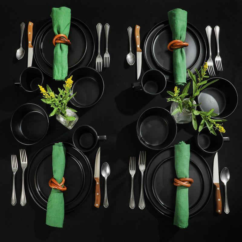 Gibson Soho Lounge Stoneware Dinnerware Set - Service for 8
