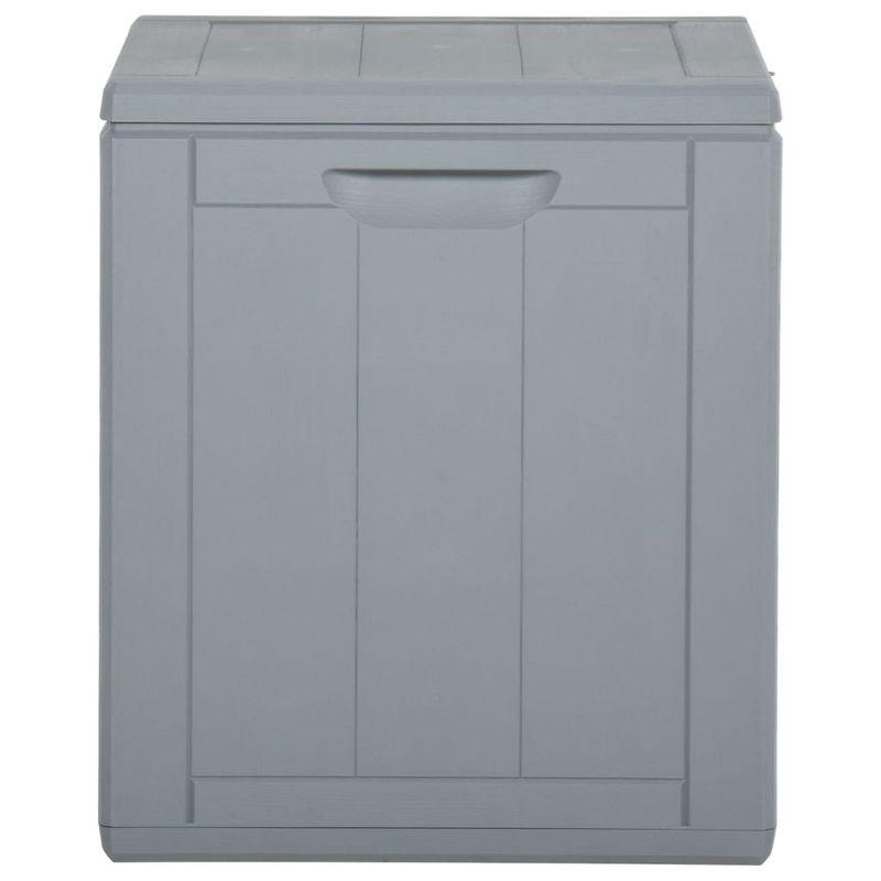 vidaXL Patio Storage Box 23.8 gal Gray PP