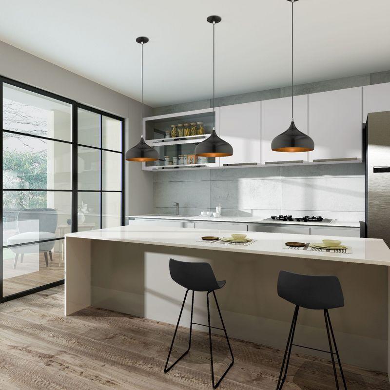 Livex Lighting Amador 1 - Light Pendant in  Shiny Black