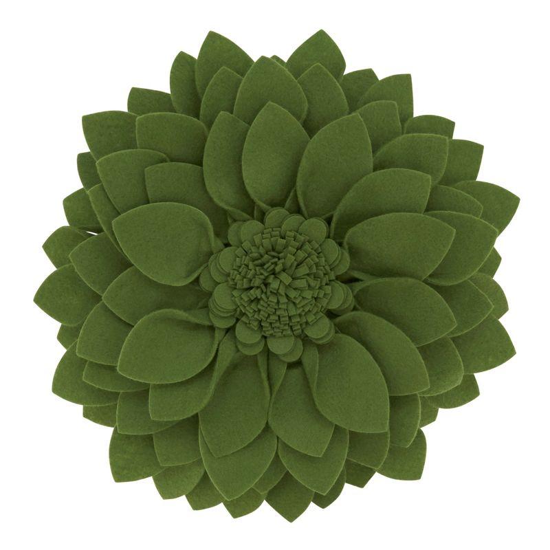 Fleur De Jardin Collection Floral Throw Pillow
