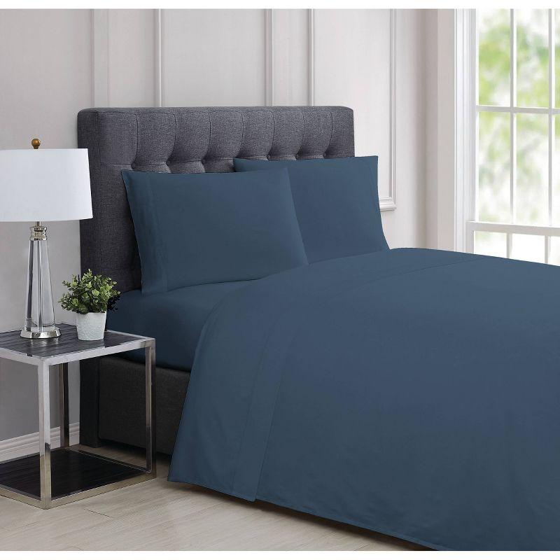 Charisma Classic Blue 310TC Cotton Full/Double Sheet Set