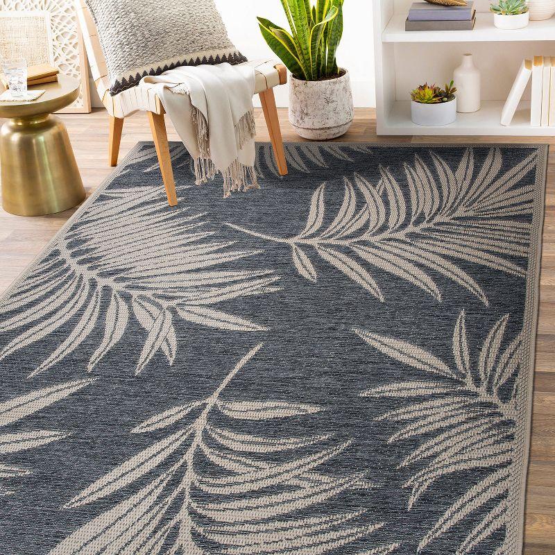 World Rug Gallery Contemporary Floral Indoor/Outdoor Area Rug