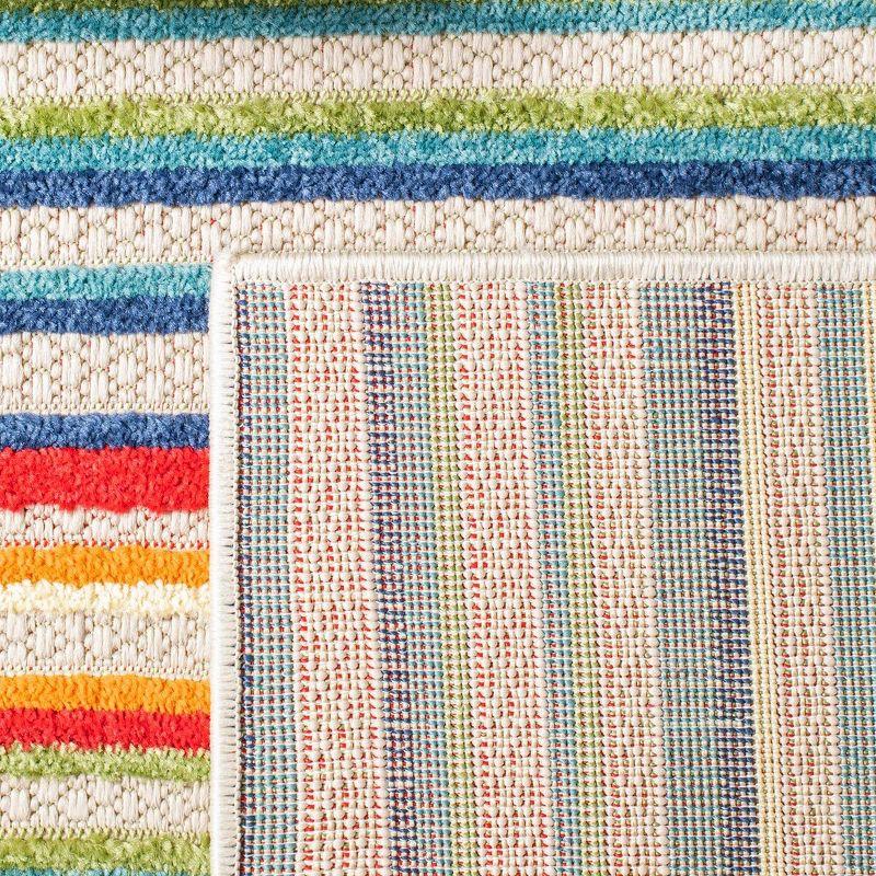 Cabana CBN323 Loomed Indoor Runner Rug - Ivory/Green - 2'2"x9' - Safavieh