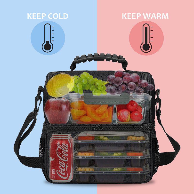 Tirrinia Tirrinia 13L/20 Cans Lunch Bag, Insulated Leakproof Reusable Meal Prep Bento Box Cooler Tote