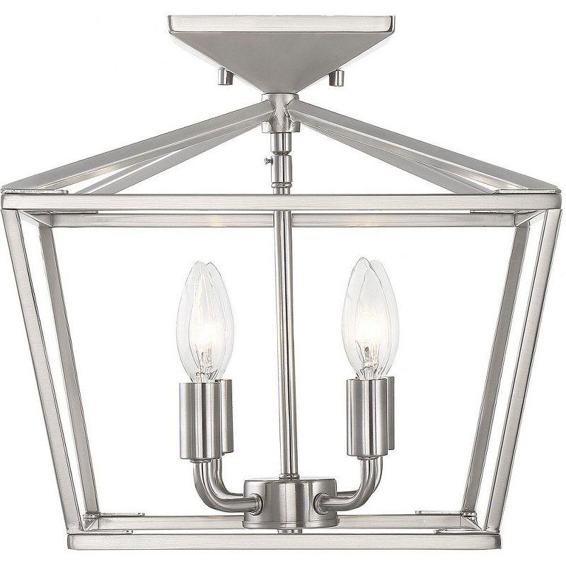 Townsend Satin Nickel 4-Light Semi-Flush Mount Ceiling Fixture