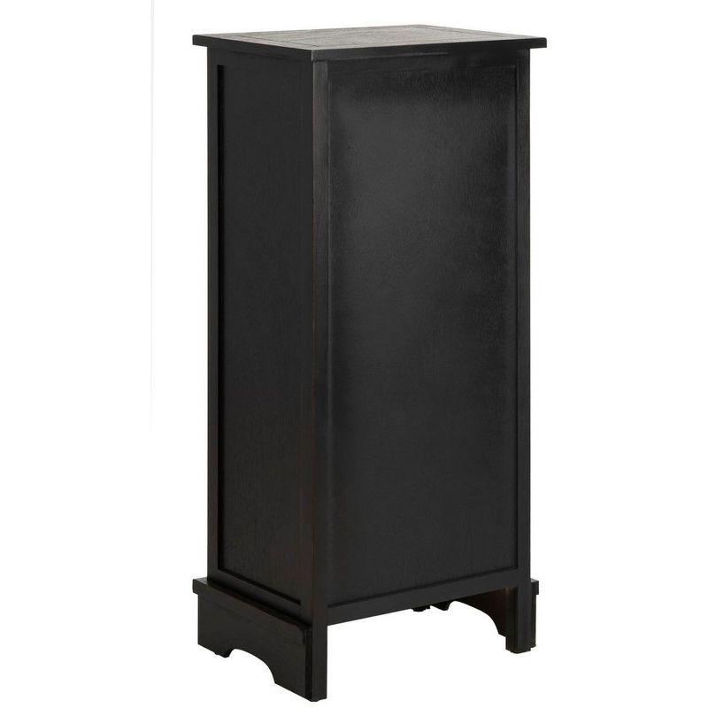 Connery Cabinet - Distressed Black - Safavieh.