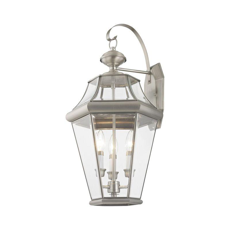Livex Lighting Georgetown 3 - Light Wall Light in  Brushed Nickel