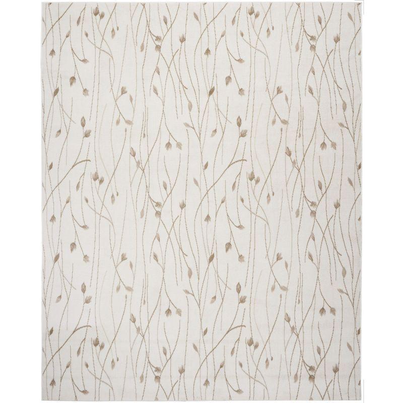 Nourison Grafix Flowing Vines and Blooms Indoor Area Rug