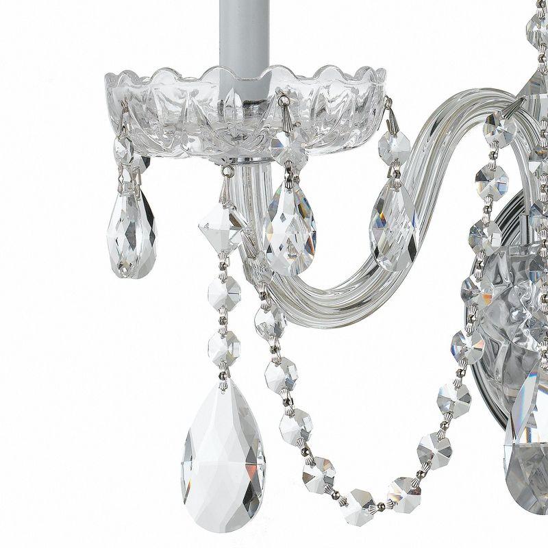 Crystorama Lighting Traditional Crystal 3 - Light Sconce in  Polished Chrome