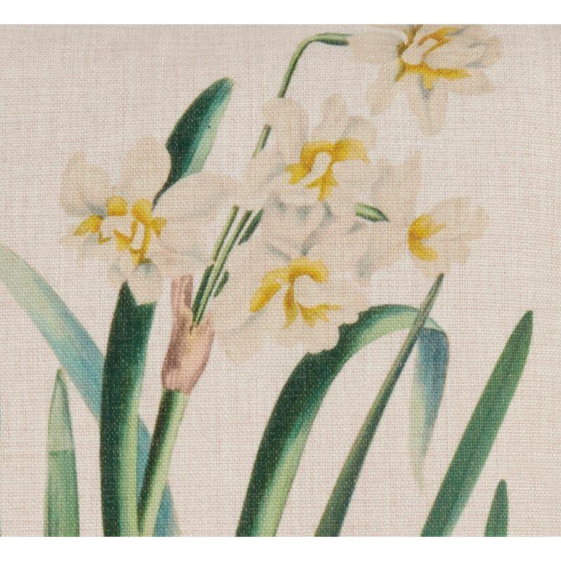 Saro Floriculture Collection Floral Throw Pillow