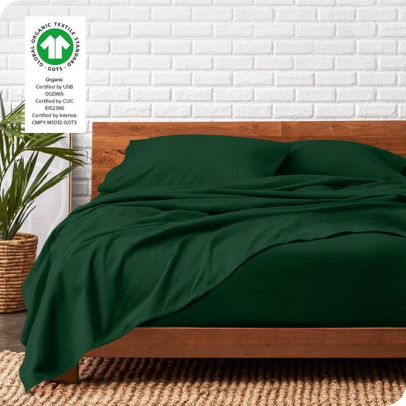 Bare Home Organic 100% Cotton Flannel Sheet Set