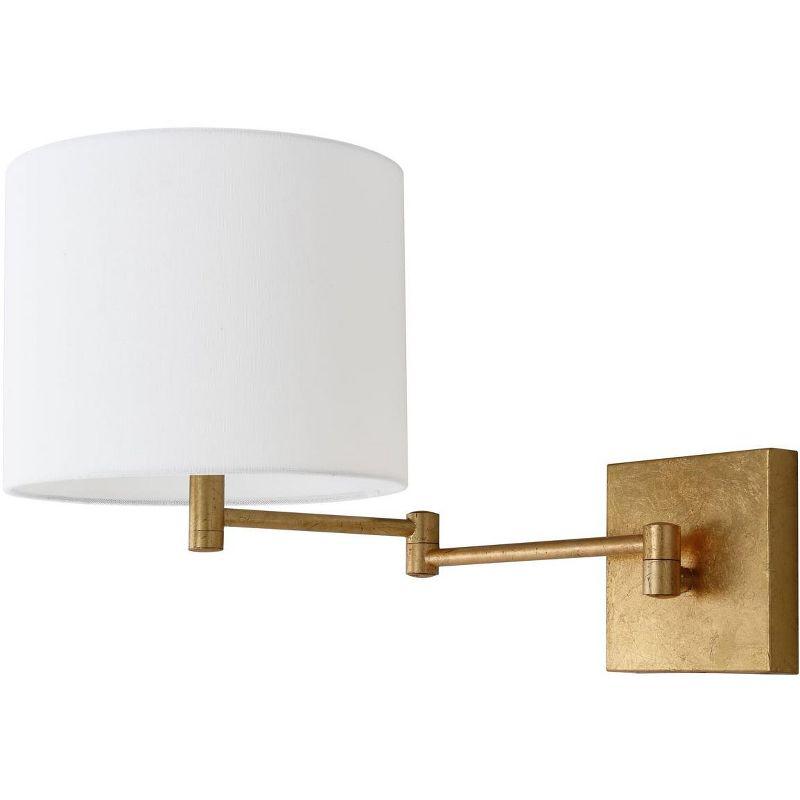 Lillian Gold 22.5" Contemporary Swing Arm Wall Sconce - Set of 2