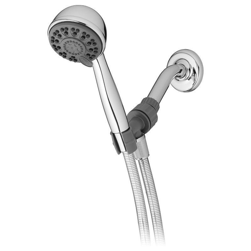 Waterpik EcoFlow Hand Held Shower Head 4-mode Chrome : Microfiber, Machine Washable, Non-Slip Backing