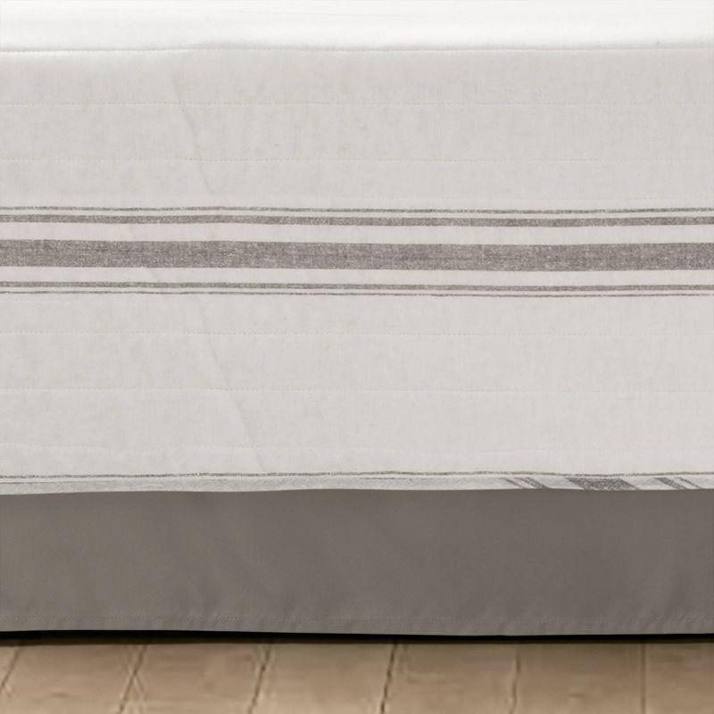 Lush Decor Gray Cotton Blend 6 Piece Coverlet / Bedspread Set