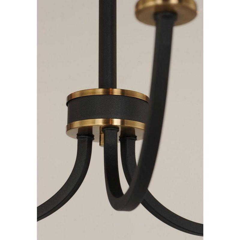 Maxim Lighting Charlton 5 - Light Chandelier in  Black/Antique Brass