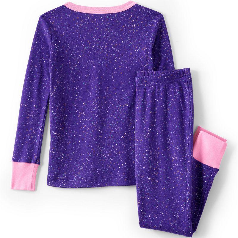 Purple Paint Dots Kids' Cotton Pajama Set