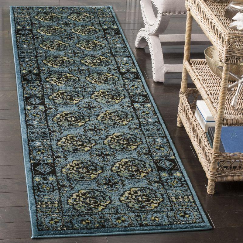 Vintage Hamadan VTH212 Power Loomed Indoor Runner Rug - Blue/Multi - 2'3"x8' - Safavieh