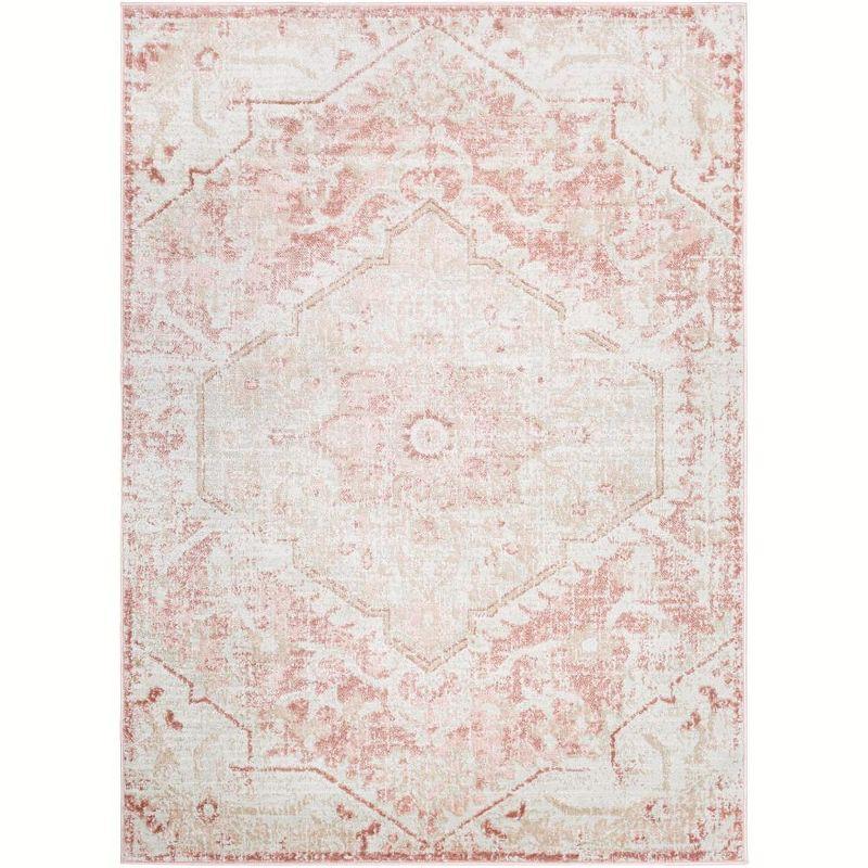 Serene Blush Square Synthetic Fur 7'10" Area Rug