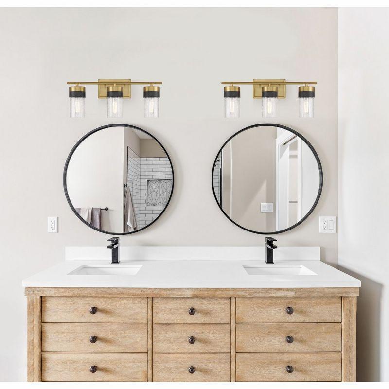 Savoy House Brickell 3 - Light Vanity in  Warm Brass