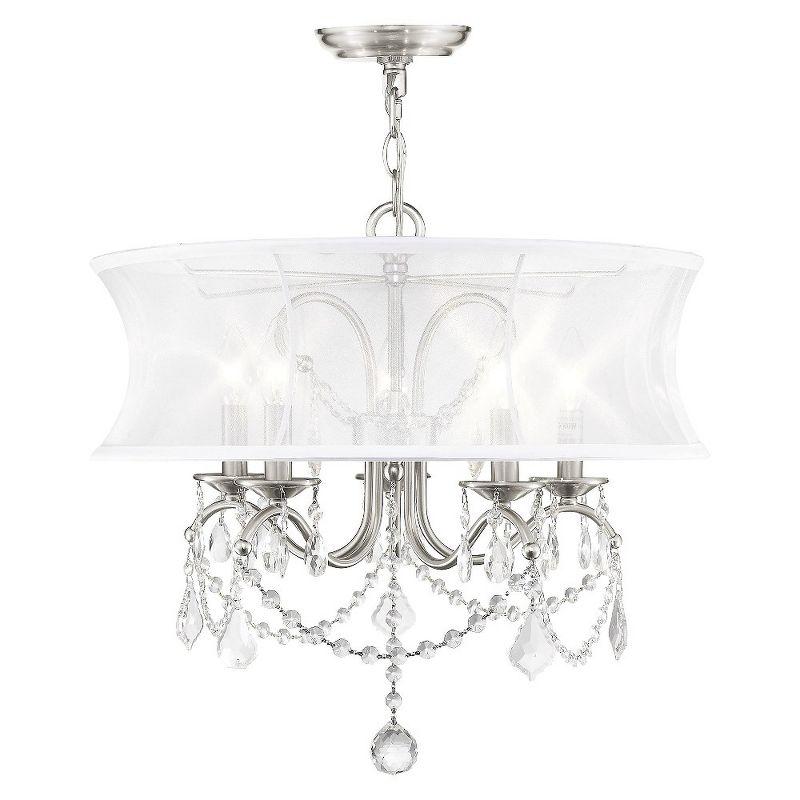 Livex Lighting Newcastle 5 - Light Chandelier in  Brushed Nickel