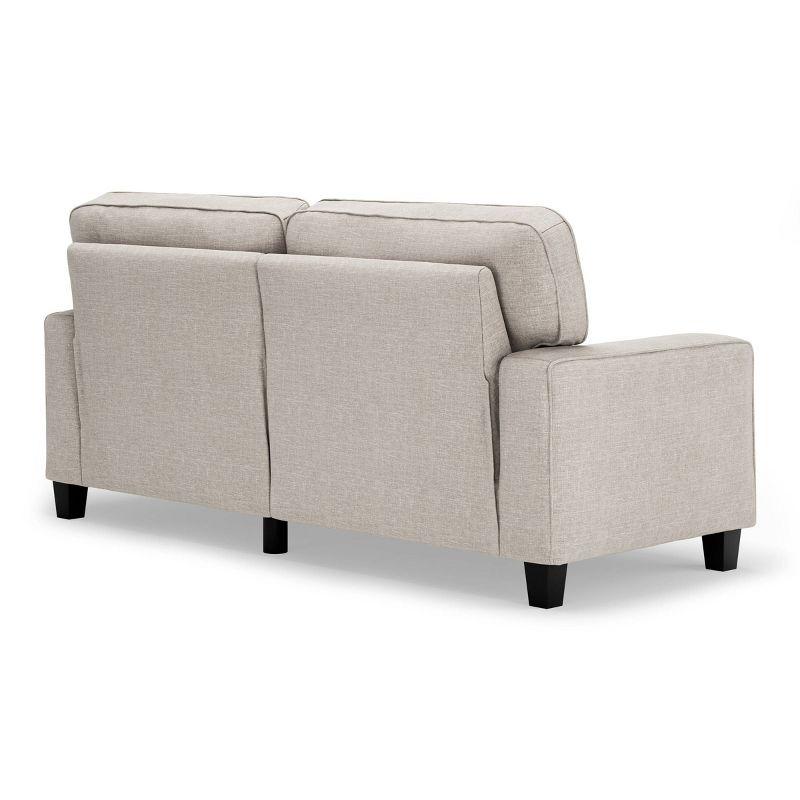 Serta Palisades 73" Track Arm Sofa, Easy Care Fabric, Soft Pillow Back, Pocket Coil Seat Cushions