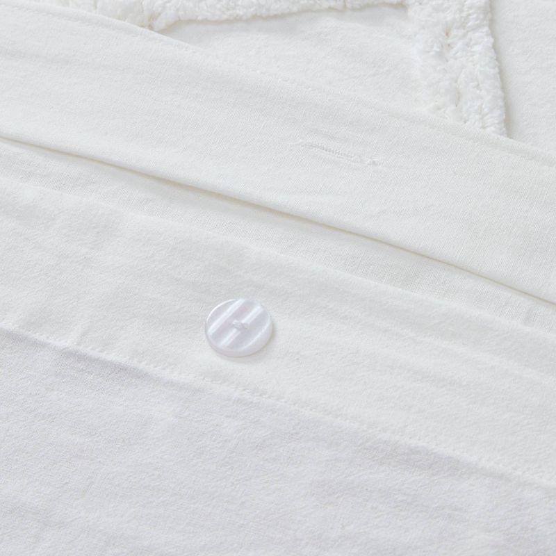 INK+IVY Mila Cotton Duvet Cover Set with Chenille Tufting