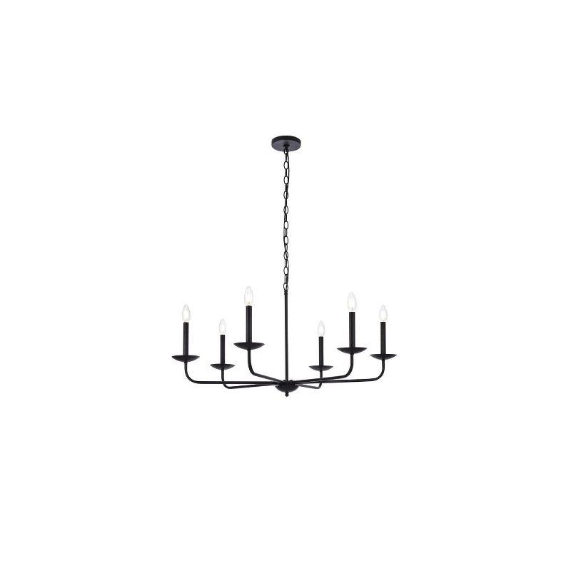 Elegant Lighting Cohen 36 inch pendant in black