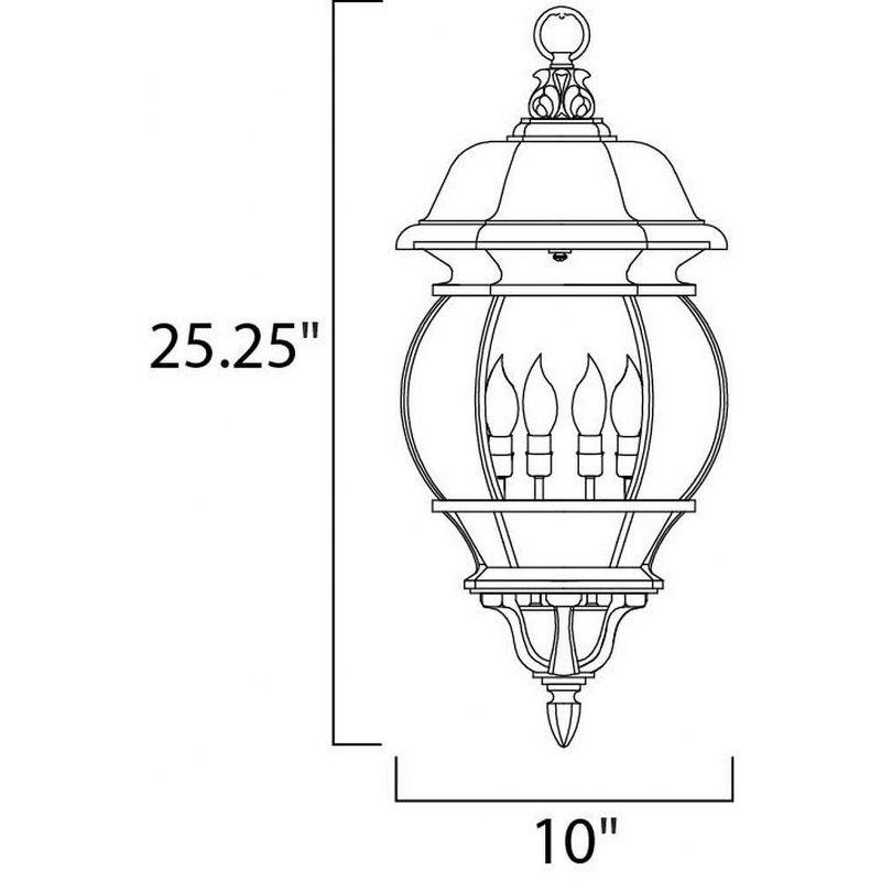 Maxim Lighting Crown Hill 4 - Light Pendant in  Black