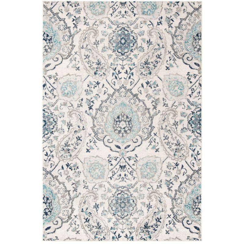 Madison MAD600 Power Loomed Indoor Area Rug - Cream/Light Grey - 5'3"x7'6" - Safavieh