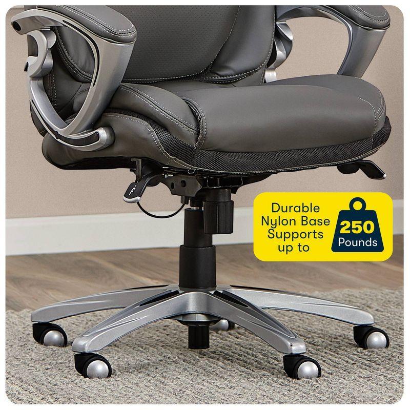 Serta Bryce Executive Office Chair with Patented AIR Lumbar Technology and Layered Body Pillows