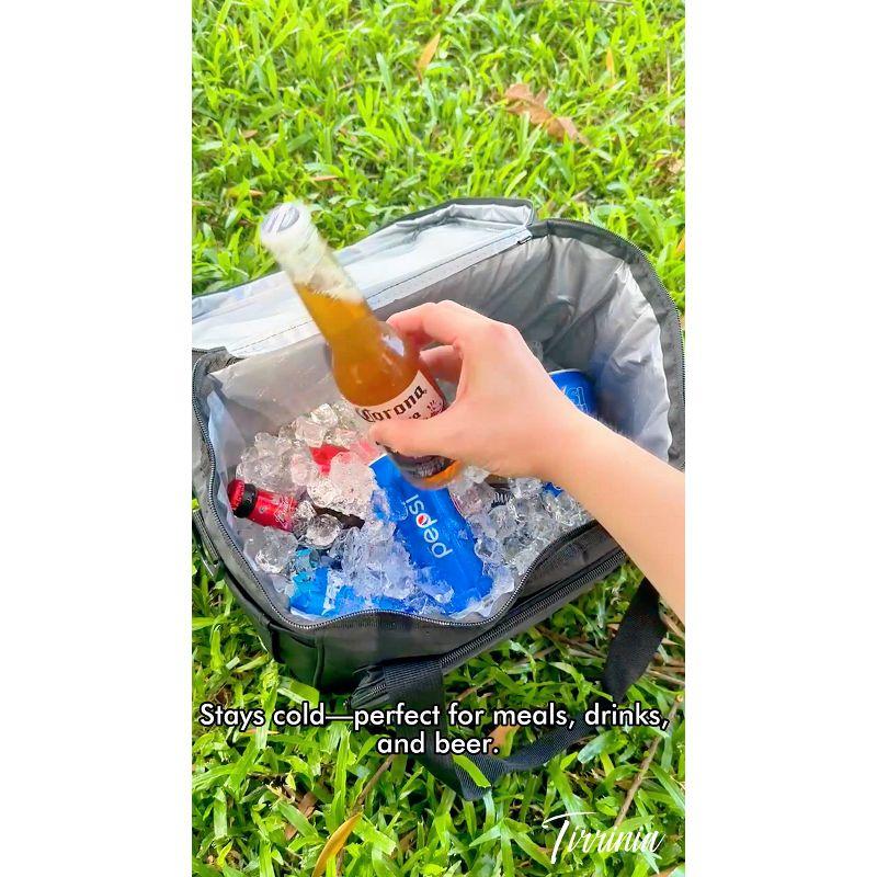 Tirrinia Tirrinia 31qt/48 Cans Soft Sided Cooler, Large capacity Soft Ice Chest, Portable Beach Cooler, Tirrinia CB