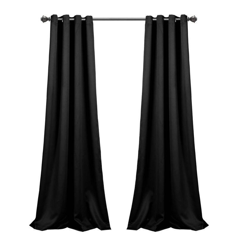 Insulated Polyester Blackout Curtain Pair