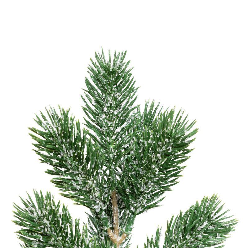 Frosted Pine In Burlap Base Christmas Tree 17.5" Unlit