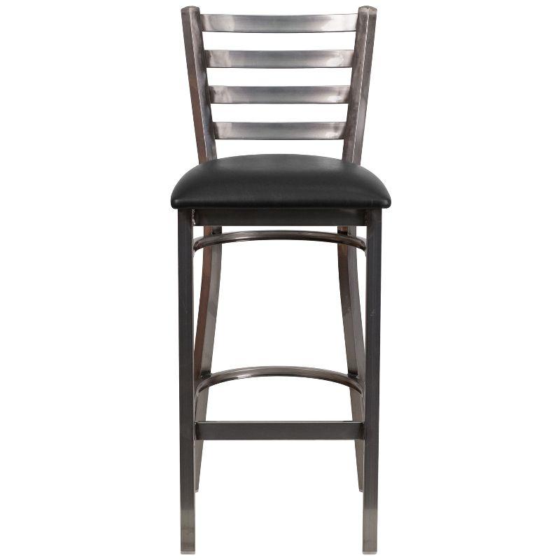 Brixton HERCULES Series Ladder Back Metal Restaurant Barstool