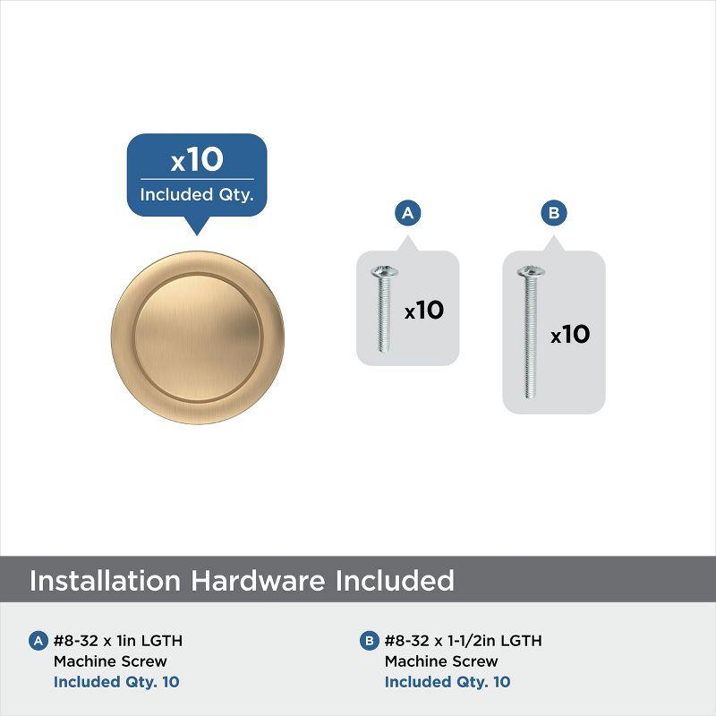 Loop 1-3/16 Inch Diameter Round Knob Multipack