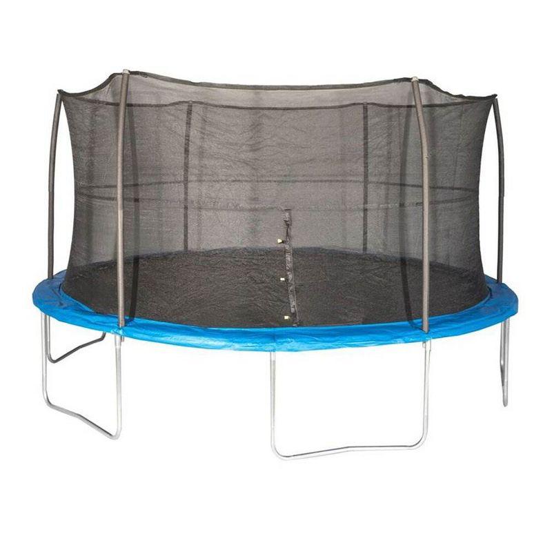 YJ USA 15' Round Backyard Trampoline with Safety Enclosure