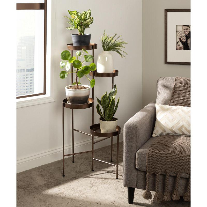 Kate and Laurel - Finn Metal Multi Level Plant Stand