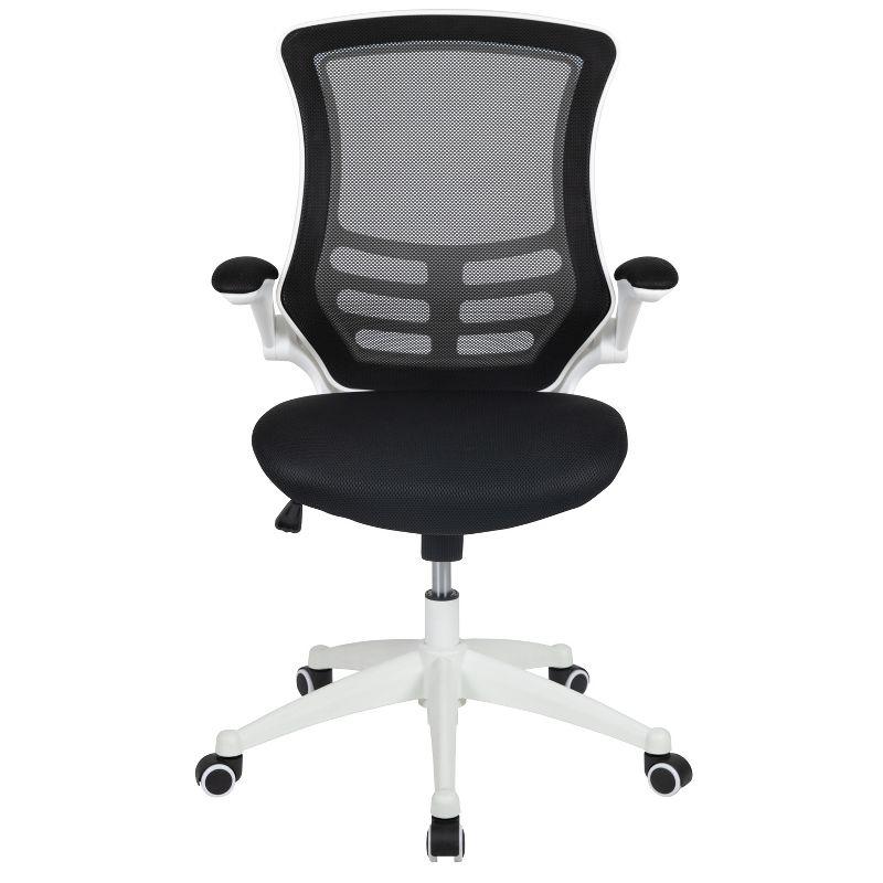 Flash Furniture Mid-Back Mesh Swivel Ergonomic Task Office Chair with Flip-Up Arms