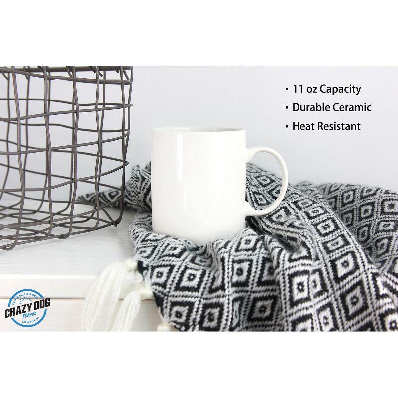 Crazy Dog T-Shirts Promoted To Grandma 2022 Mug Funny Family Baby Announcement Coffee Cup-11oz