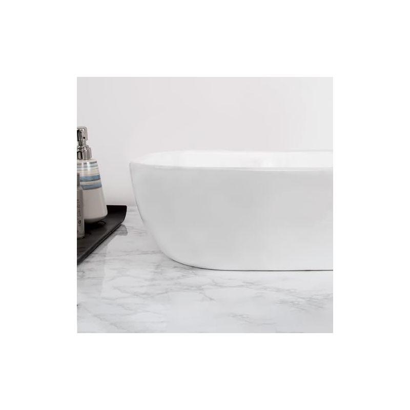 Whitehaus Collection Isabella Plus 15.75'' White Vitreous China Rectangular Bathroom Sink