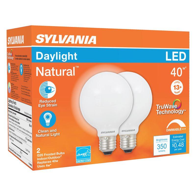 Sylvania 40W Daylight Frosted LED Bulb 2-Pack